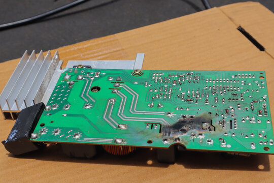 Induction stove accessory copper coil, circuit board, electromagnet, heat sensors, burnt, short circuit, cooking medium damaged by cockroach infestation.