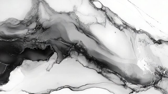 Video A close-up shot of a smooth marble surface in black and white