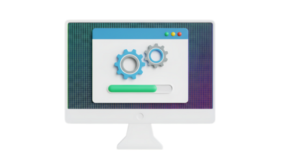 Set of 3D Cloud Computing Icons: Download, Upload, Sync, and Storage