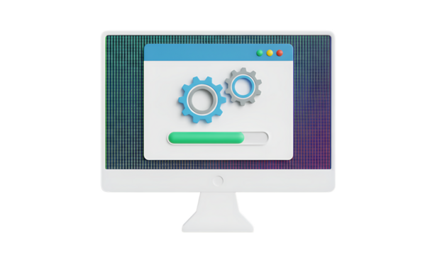 Set of 3D Cloud Computing Icons: Download, Upload, Sync, and Storage - Powered by Adobe