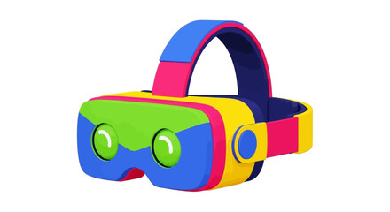 Colorful Virtual Reality Headset for Immersive Digital Experiences.