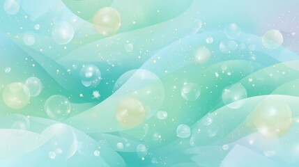 A Serene Swirl of Colors and Bubbles Creating a Tranquil Background for Relaxation or Meditation