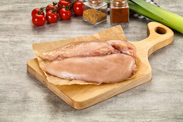 Fresh raw Chicken breast fillet
