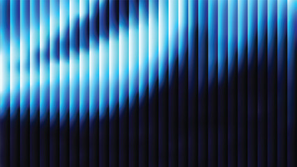 blue and black gradient abstract background with ribbed glass effect. Futuristic fractal glass background with soft wave and glow. Perfect for tech branding, poster, product presentation, ad  designs © Asim