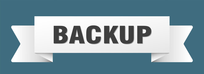 backup ribbon isolated on transparent background. backup ribbon