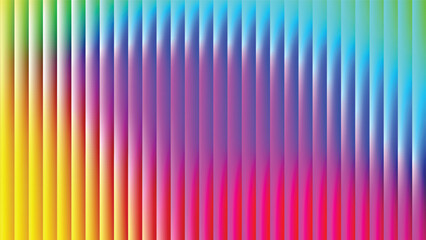 Green yellow orange red purple blue cyan gradient abstract background with ribbed glass effect. Futuristic fractal glass background. Perfect for tech branding, poster, product presentation, ad designs