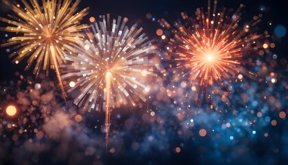 fireworks in the night sky