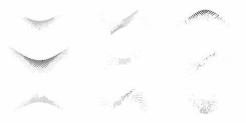 Abstract geometric patterns and textures in grayscale