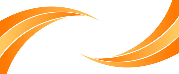 Vector orange line background curve element with white space for text and message design, overlapping layers, vector