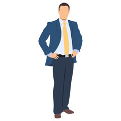 Business man illustration, businessperson,  businesspeople vector illustration.