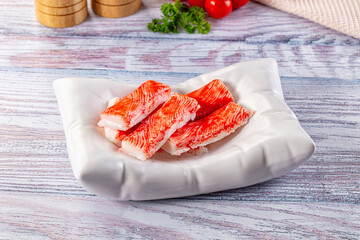 Crab stick surimi fish meat