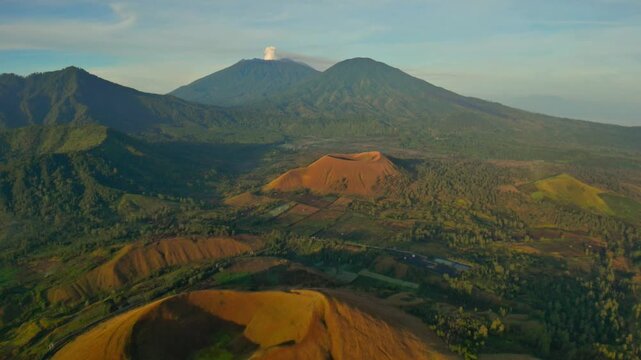 Wurung Crater East Java Aerial Video