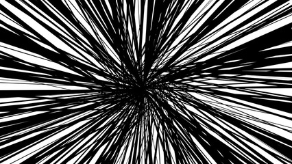 漫画の集中線とスピード感のある背景素材 アニメ風の迫力あるアクション効果線 コミック調の衝撃と驚きのグラフィック