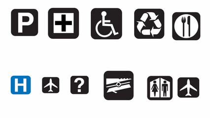 set of vector icons