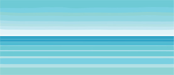 Abstract Horizontal Stripes In Various Shades Of Blue