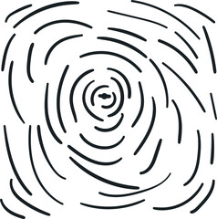 A texture in the form of circular lines that form a water surface with a dot in the middle.