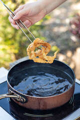 Artisan chef making authentic homemade biscuits following old Moldovan recipes. Heritage baking scene. cozy rural kitchen