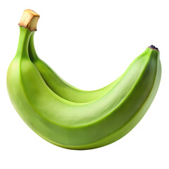 Fresh unripe green bananas ready for cooking snacks