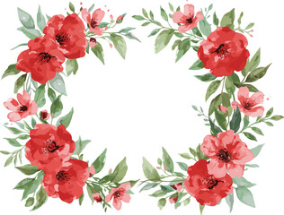 Obraz premium floral frame with roses