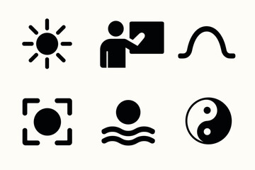 Minimalist vector icons collection for design projects and branding