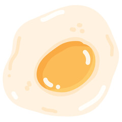 fried egg vector illustration