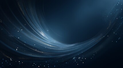 Obraz premium Swirling Patterns of Light and Shadow Create a Mystical Aura in a Deep Blue Background of Cosmic Elegance