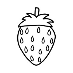 strawberry on a white background