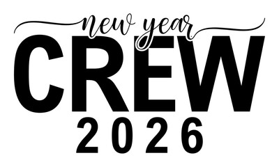 Minimalist Handwritten Happy New Year 2026 Typography Design