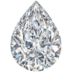 Realistic illustration of diamond isolated on transparent backgr