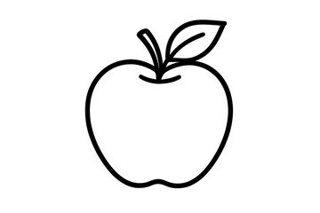 Minimalist fresh whole fruit with stem and single leaf isolated on white background