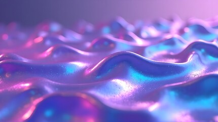 Experience a modern, vibrant vibe with this stunning textured background featuring flowing, iridescent waves in soothing blue and pink tones, perfect for creative designs and visual projects