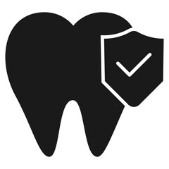 Dental Coverage Glyph Icon