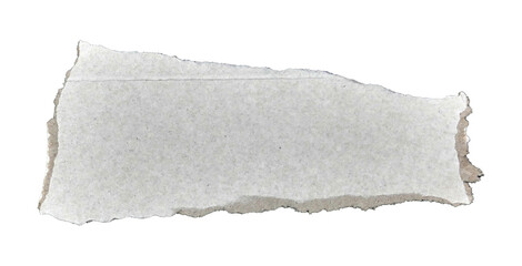 Brown kraft paper torn into pieces in transparent background png