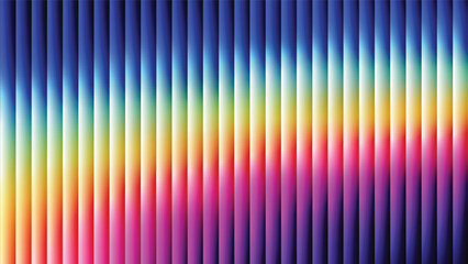rainbow color gradient abstract background with ribbed glass effect. Futuristic fractal glass background with soft wave and glow. Perfect for tech branding, poster, product presentation, ad designs