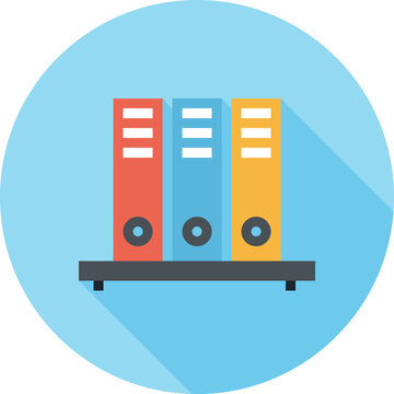 Modern archives flat line vector illustration icon design concept. Icon for mobile and web graphics. Flat symbol, logo creative concept. Simple and clean flat pictogram