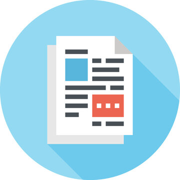 Modern paperwork flat line vector illustration icon design concept. Icon for mobile and web graphics. Flat symbol, logo creative concept. Simple and clean flat pictogram