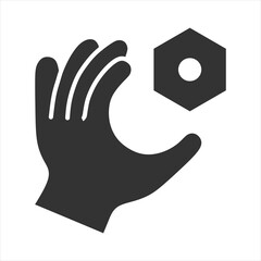 Play Therapy Glyph Icon Vector Illustration