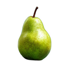 Fresh Green Pear Isolated on Black Background for Creative and Culinary Uses in Stock Photography, Featuring Detailed Texture and Color