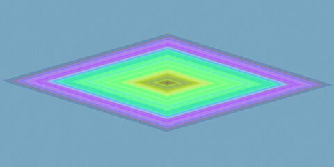 Multicolor diamond gradient pattern with concentric optical design for abstract motion graphics background. abstract background with colorful squares