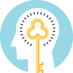 invention flat web icon concept