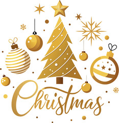 Festive christmas card background design with colorful elements