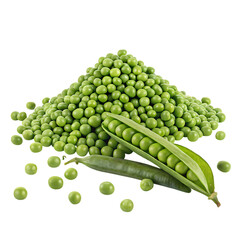 Fresh green peas, a healthy and vibrant ingredient