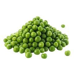 Fresh green peas pile, healthy eating concept