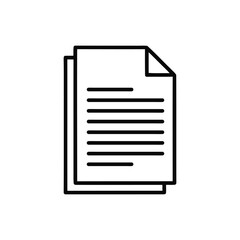 Document Icon Vector illustration	
