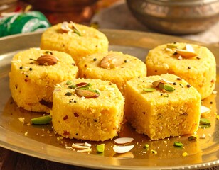 Delicious Indian sweet dish: Moong Dal Burfi, a festive treat for special occasions