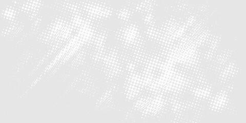 Dot white gray wave light technology texture background. Abstract big data digital  halftone