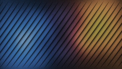 Obraz premium Diagonal Stripes Gradient Blue Purple Orange Brown Textured Background abstract