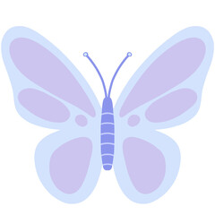 Pastel Butterfly &ndash; Blue