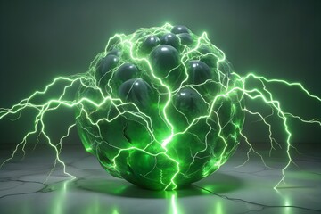 green plasma ball