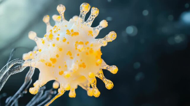 Video A detailed view of a wiggly, transparent substance often used in cooking and desserts